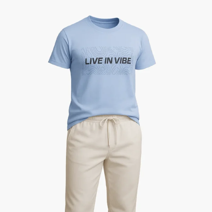 LIVE IN VIBE REGULAR FIT GRAPHIC T-SHIRT