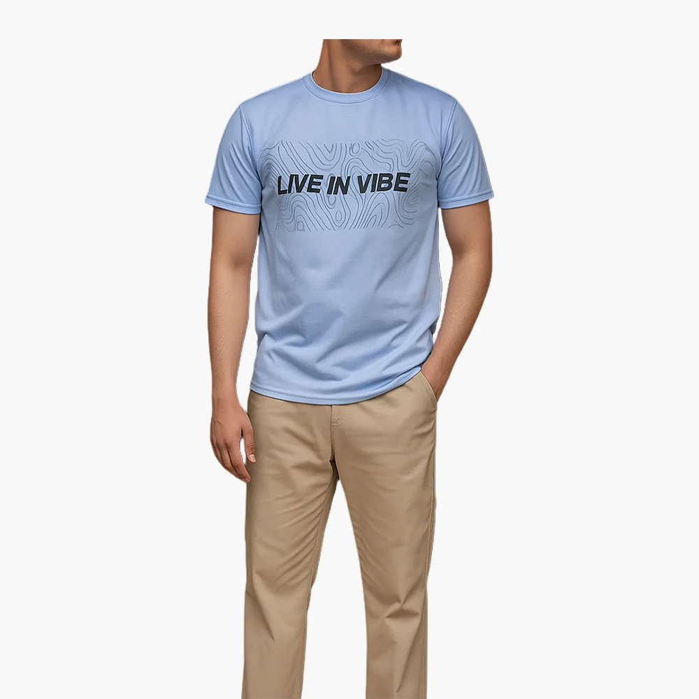 LIVE IN VIBE REGULAR FIT GRAPHIC T-SHIRT - Image 2