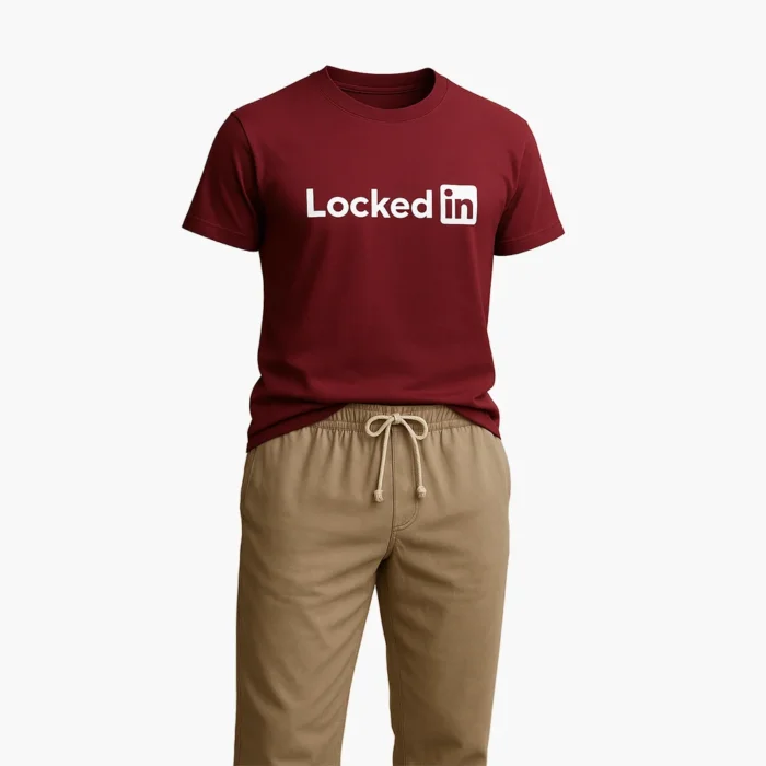 MAROON REGULAR FIT GRAPHIC T-SHIRT