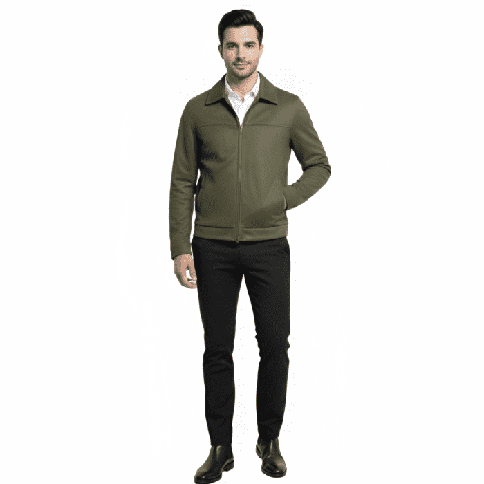 olive green suede jacket