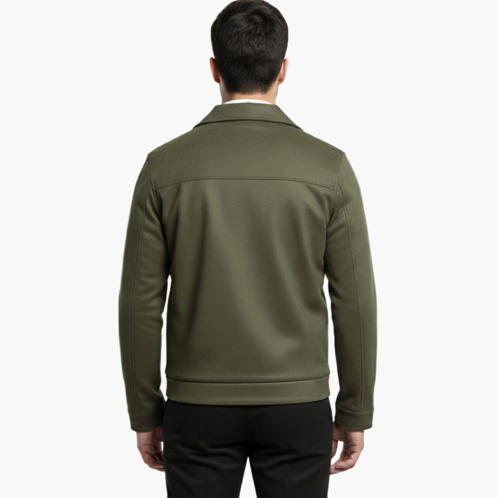 olive green suede jacket