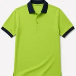 Bright Green/Navy Contrast Polo