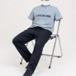 Light Blue "Live in Vibe"  Graphic T-Shirt