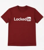 Dark Maroon Graphic T-Shirt Pakistan unfolded