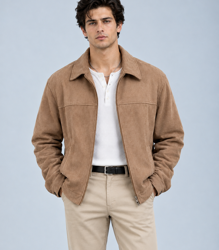 IMG_8267 BROWN SUEDE JACKET - Image 1